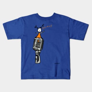 Singing woman Kids T-Shirt